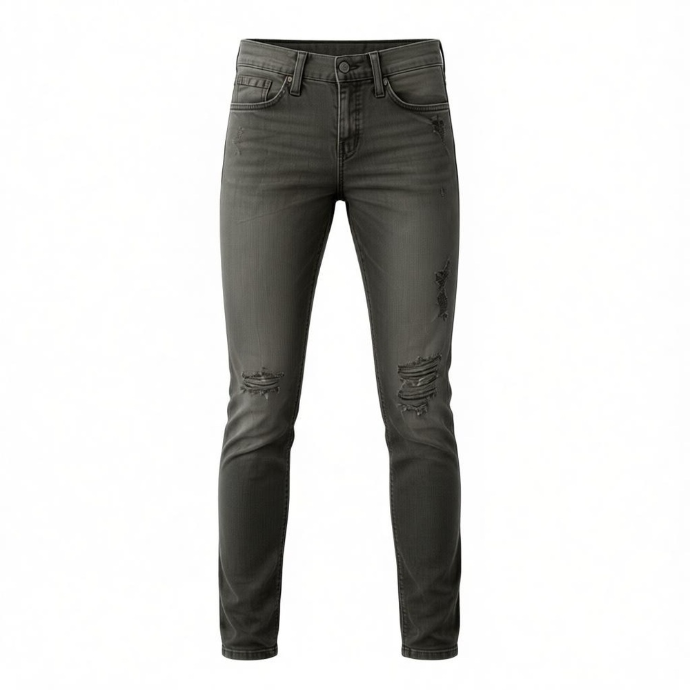 Flying Monkey Low Rise Skinny Distressed Jeans Size 24 Cotton Tencel Blend - Picture 1 of 8